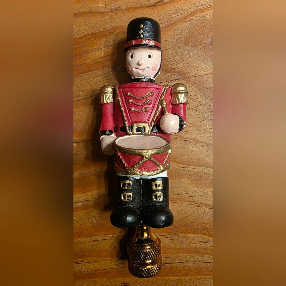 Toy Soldier Drummer Nutcracker Lamp Finial Light
